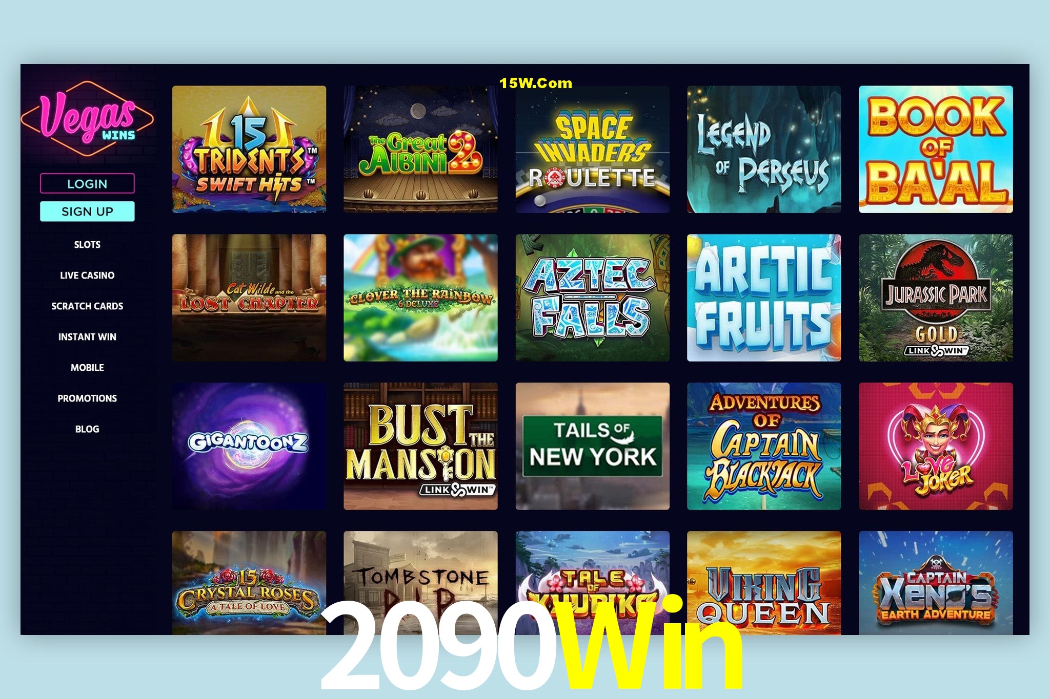 APP oficial da 2090Win para mobile